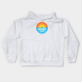 Norris Dam Sunset Design Kids Hoodie